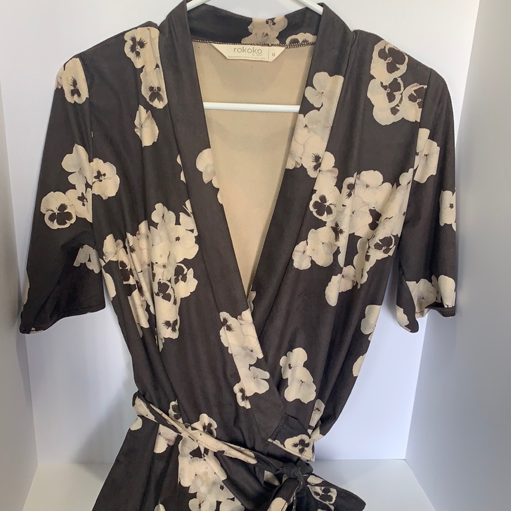 Rokoko by Dozz Wrap Dress, super soft, Size M